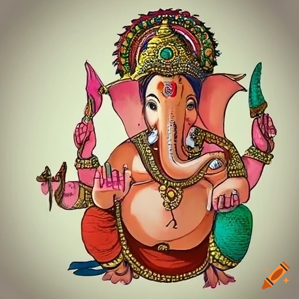 How to Draw Lord Ganesha - Drawing for Kids | Mocomi