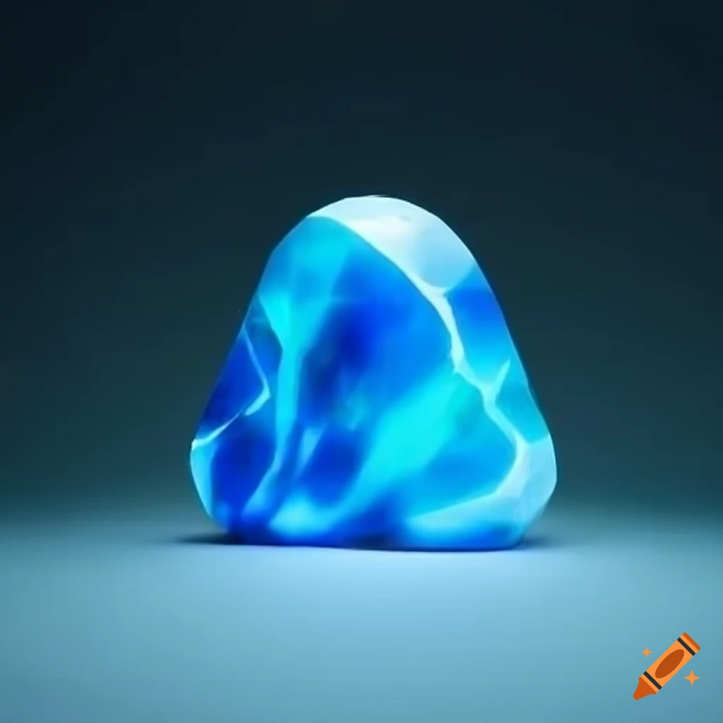 Minimalist sapphire marble sculpture inspired by zelda on Craiyon