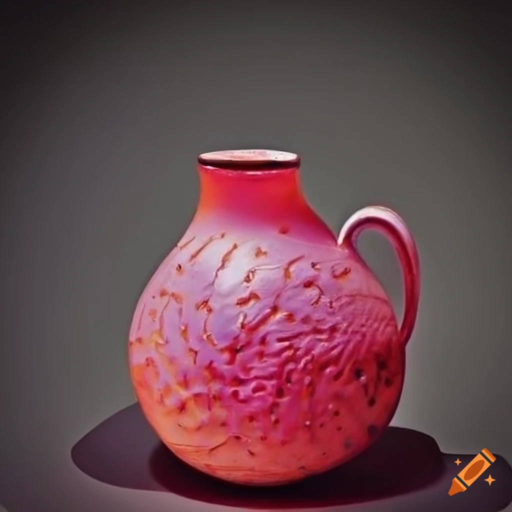 Unique ceramic artwork with colorful glazes