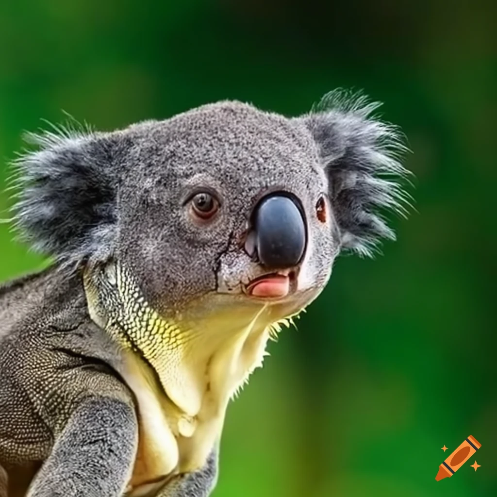 Image of a cute sanrio frog-koala hybrid on Craiyon