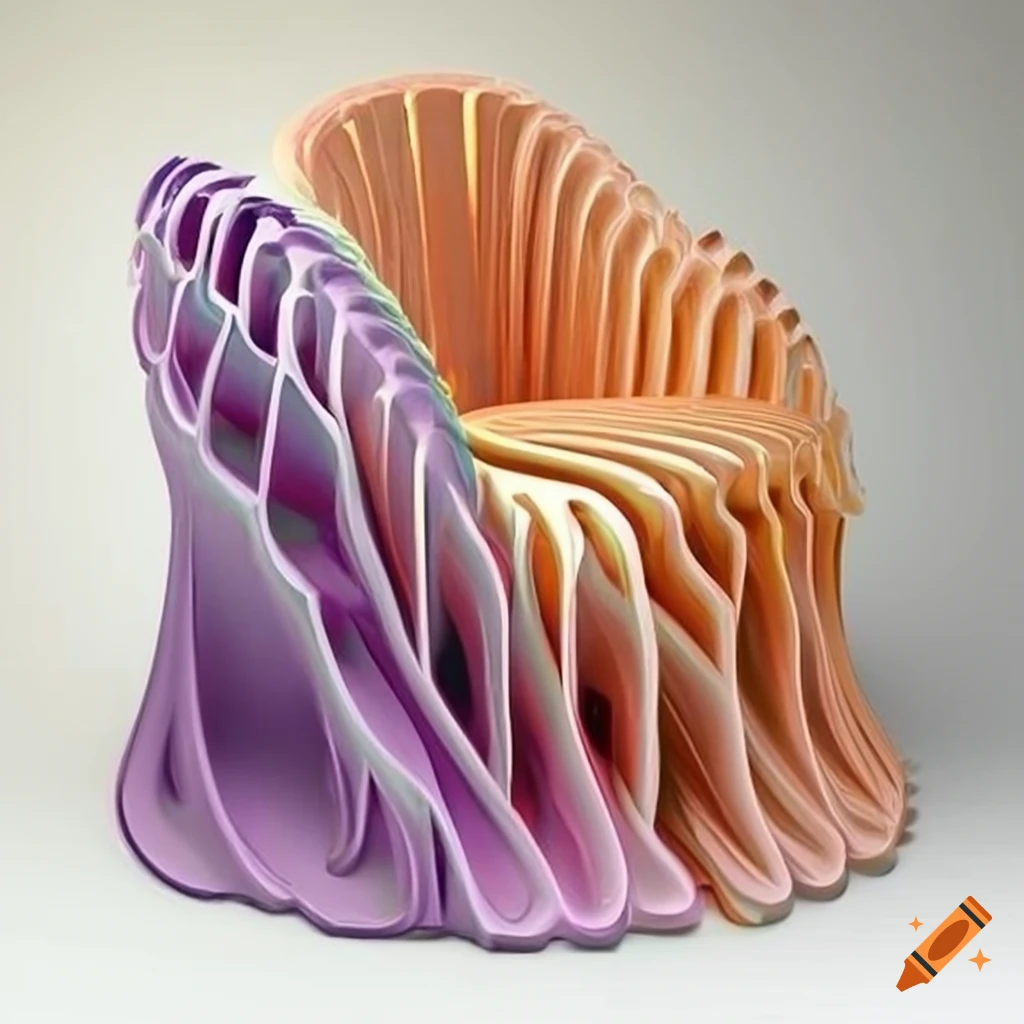 Colorful and intricate abstract sculpture on Craiyon