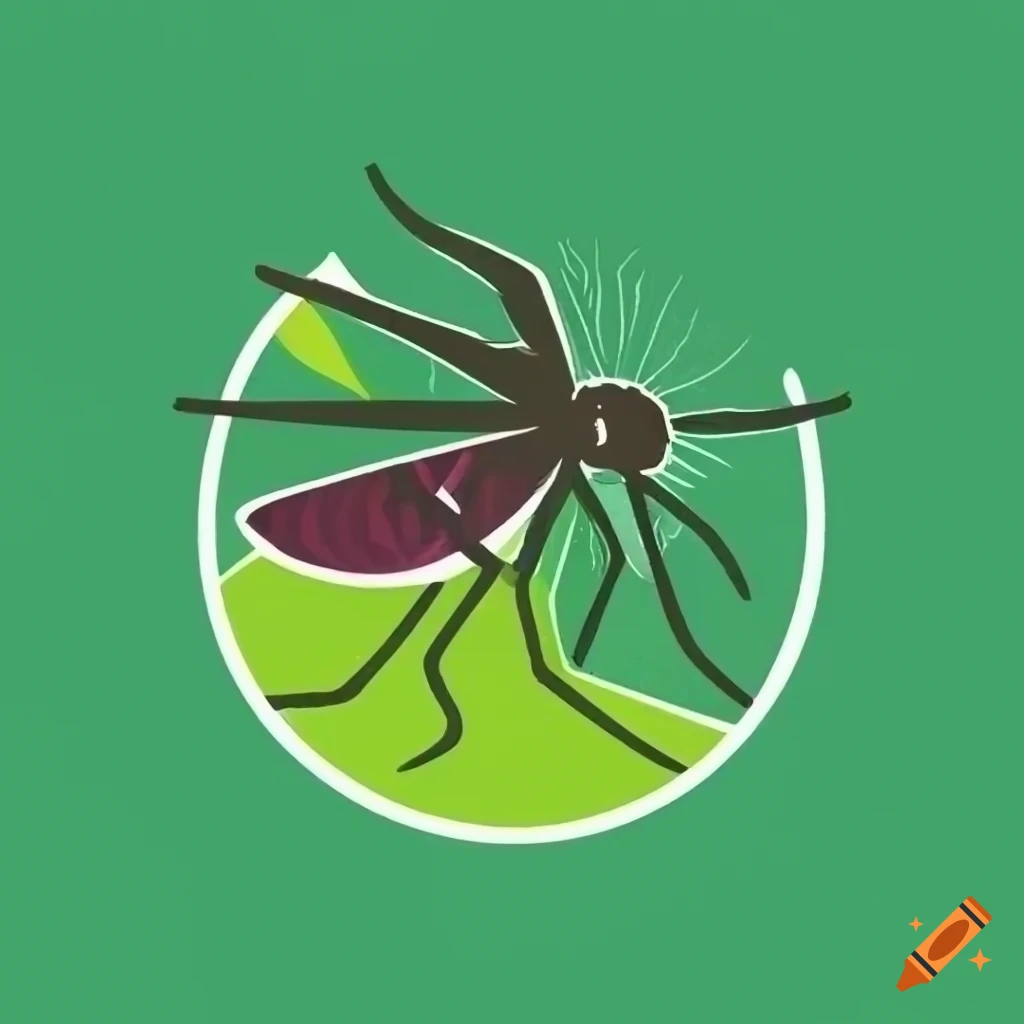 logo of a mosquito in nature