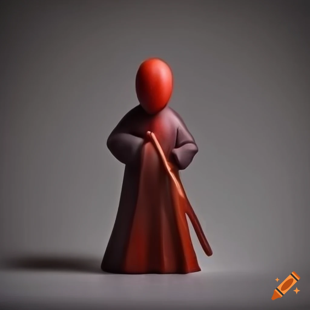 minimalist Zatoichi figurine
