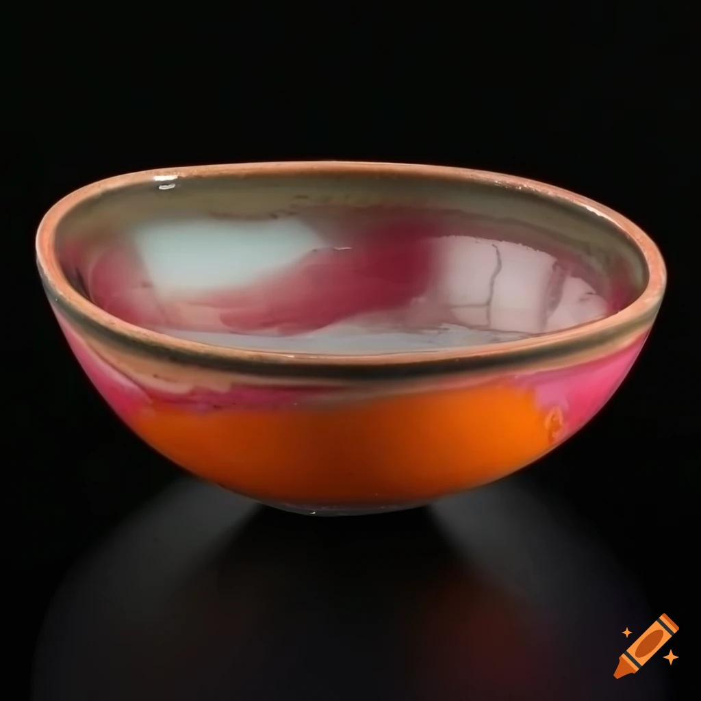 Abstract ceramic pottery with unique glazes and patterns