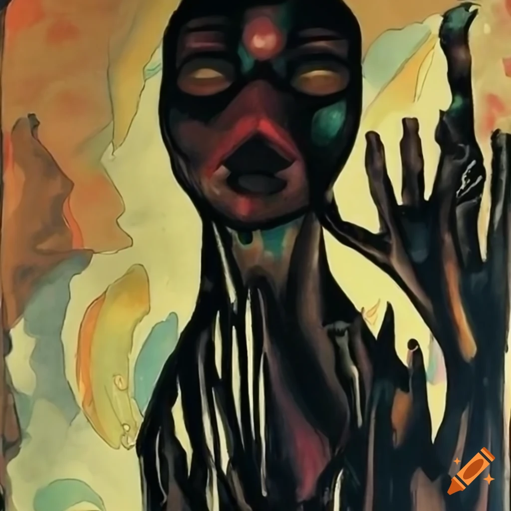 Abstract artwork on Craiyon