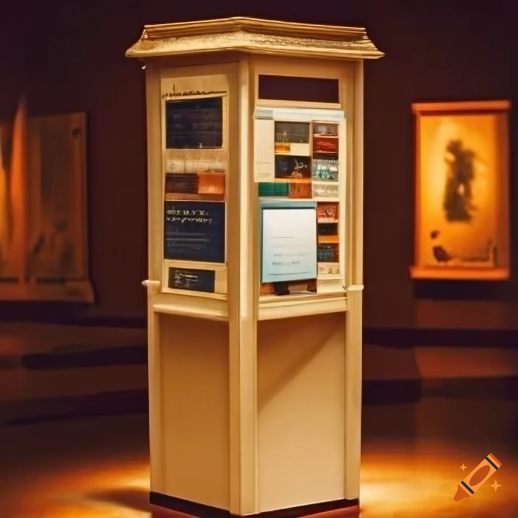 information kiosk in a museum