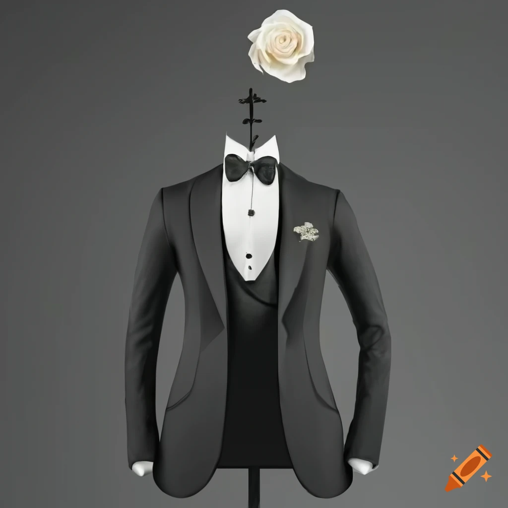 Premium Photo  Modern elegant man suit with red necktie and silver medical  caduceus symbol extreme closeup . 3d rendering