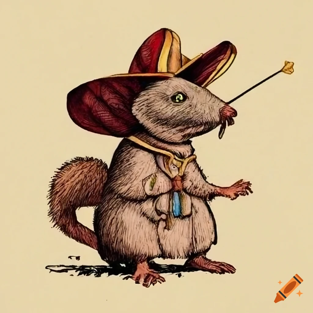Chrus Rats Comical illustration of a rat as Christopher Columbus on Craiyon
