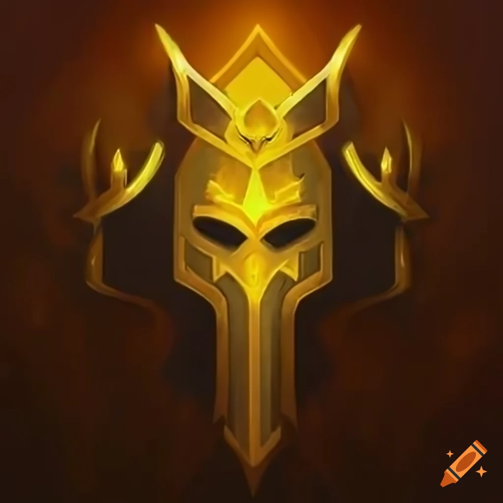Fantasy Twitch Logo With Yellow Wow Paladin Theme On Craiyon