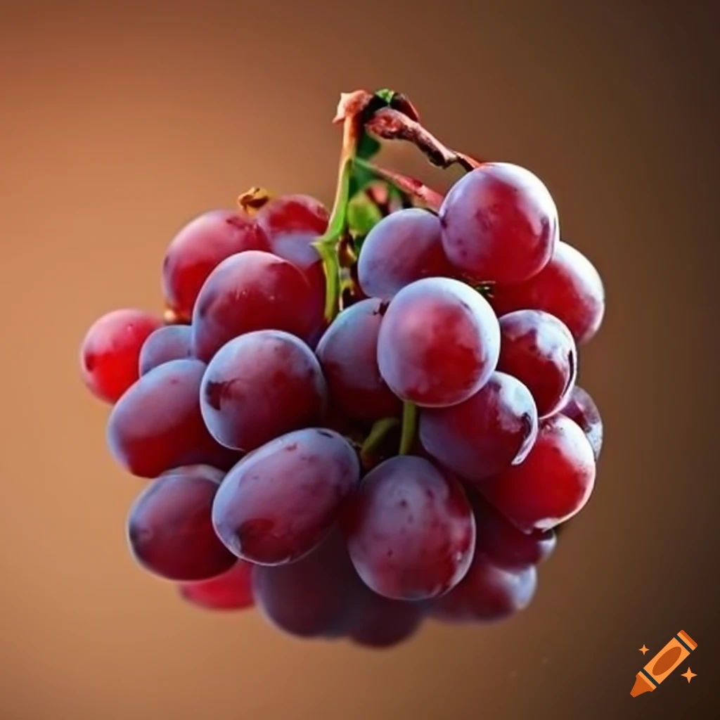 ripe red grapes