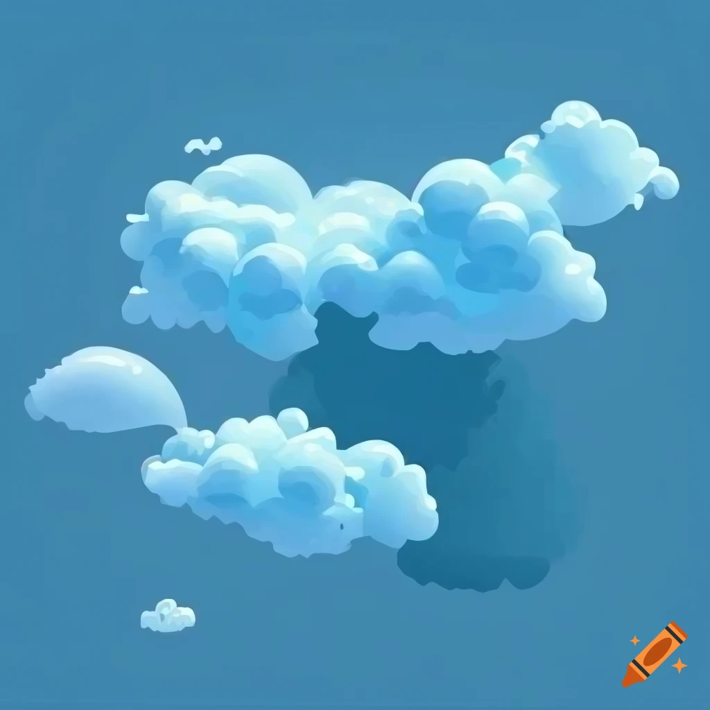 animated clouds with faces