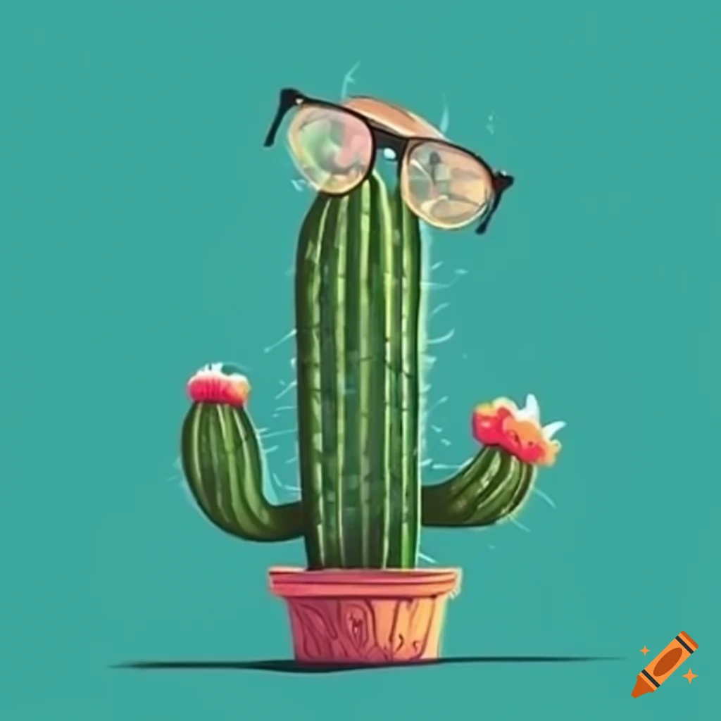 illustration-of-two-cacti-with-reading-glasses-on-craiyon