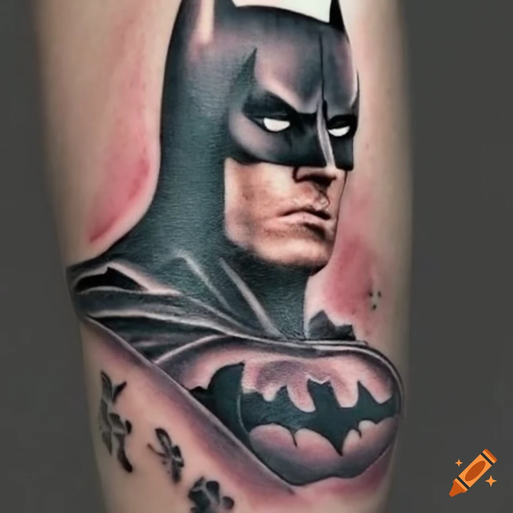 Batman (Love-Heart Tattoo Design) | Originally I'd scribbled… | Flickr