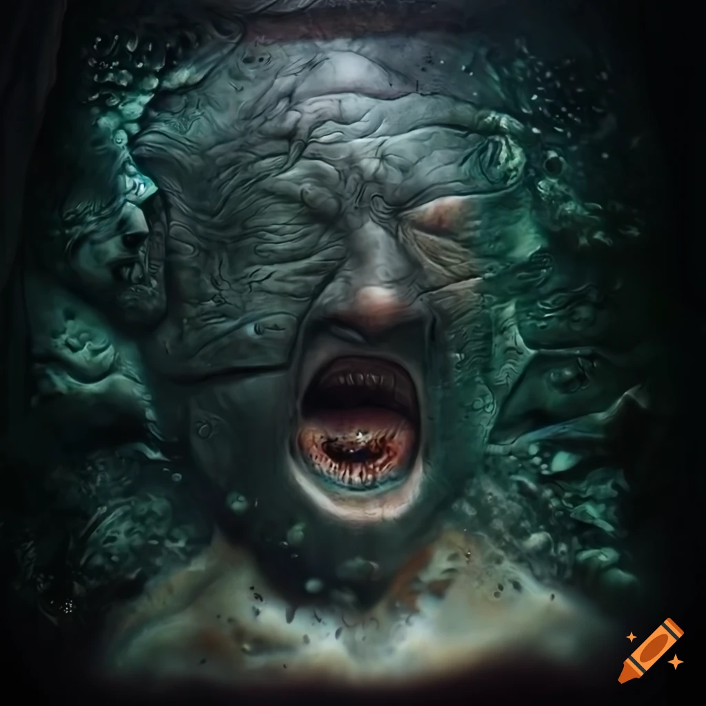 hyper realistic underwater scene