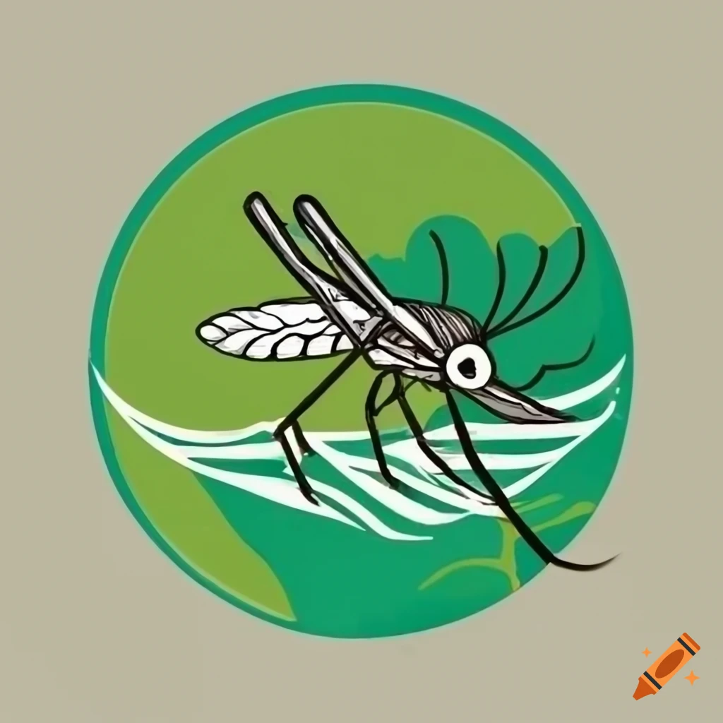 logo of a mosquito in nature