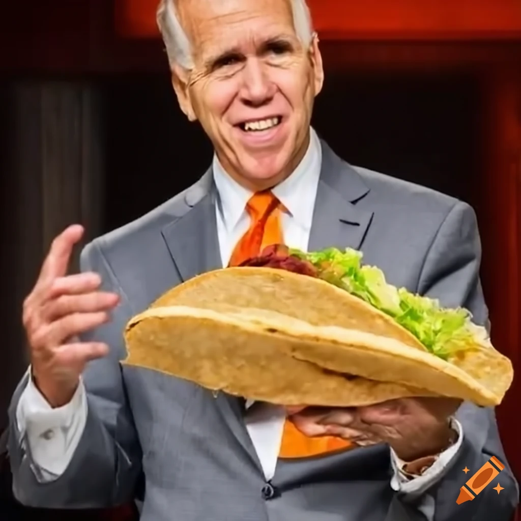 Thom Tillis holding a taco