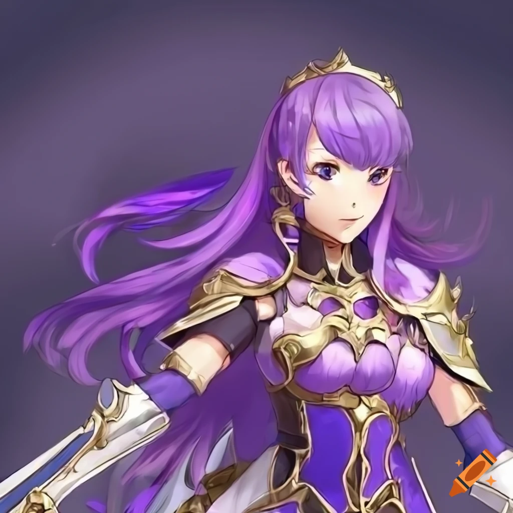 Purple Haired Fire Emblem Princess