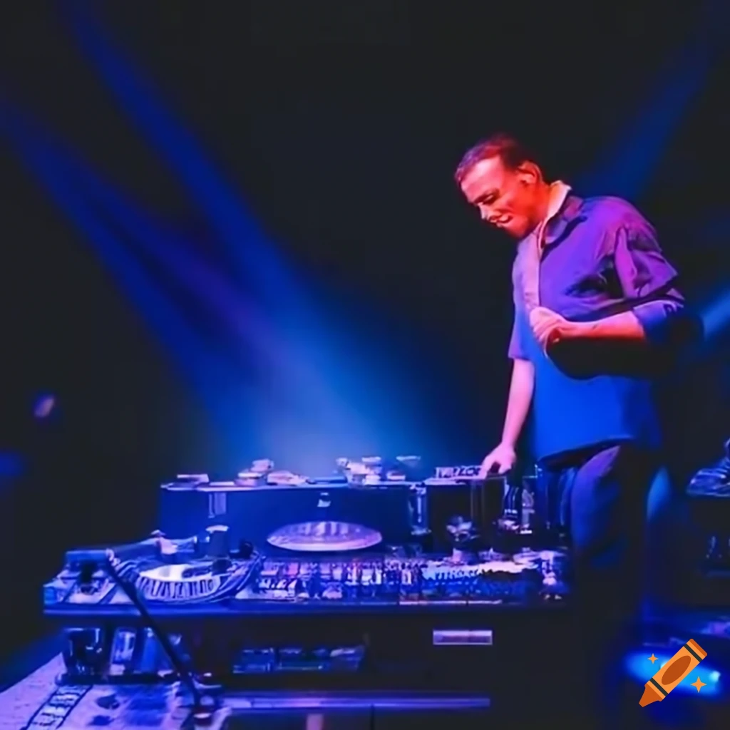 Frank sinatra performing at paradise garage in a vintage dj set