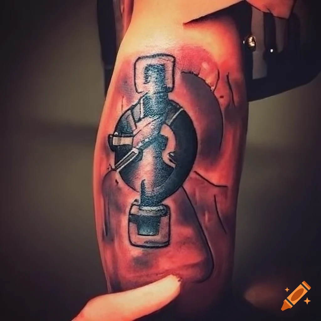 Bold and Meaningful Fireman Tattoo Design