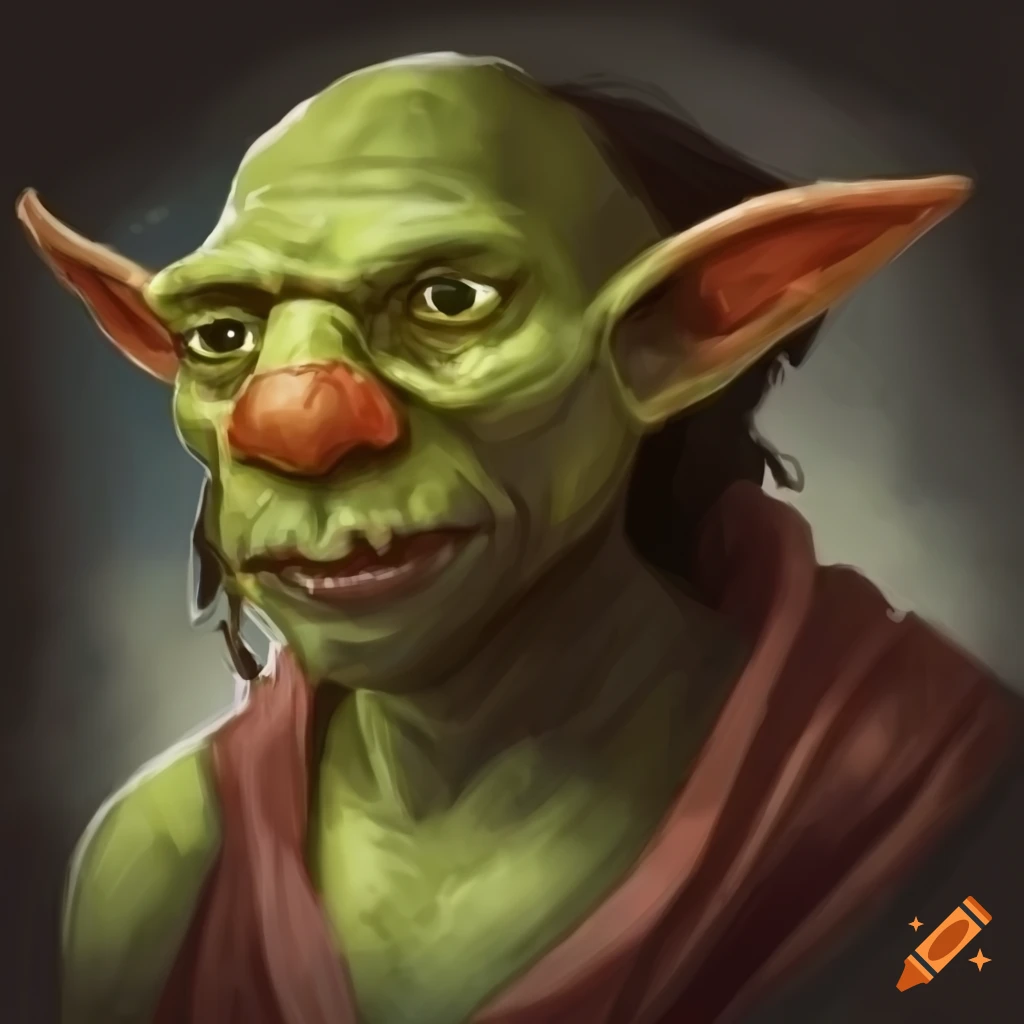 Character design of a mischievous goblin thief on Craiyon