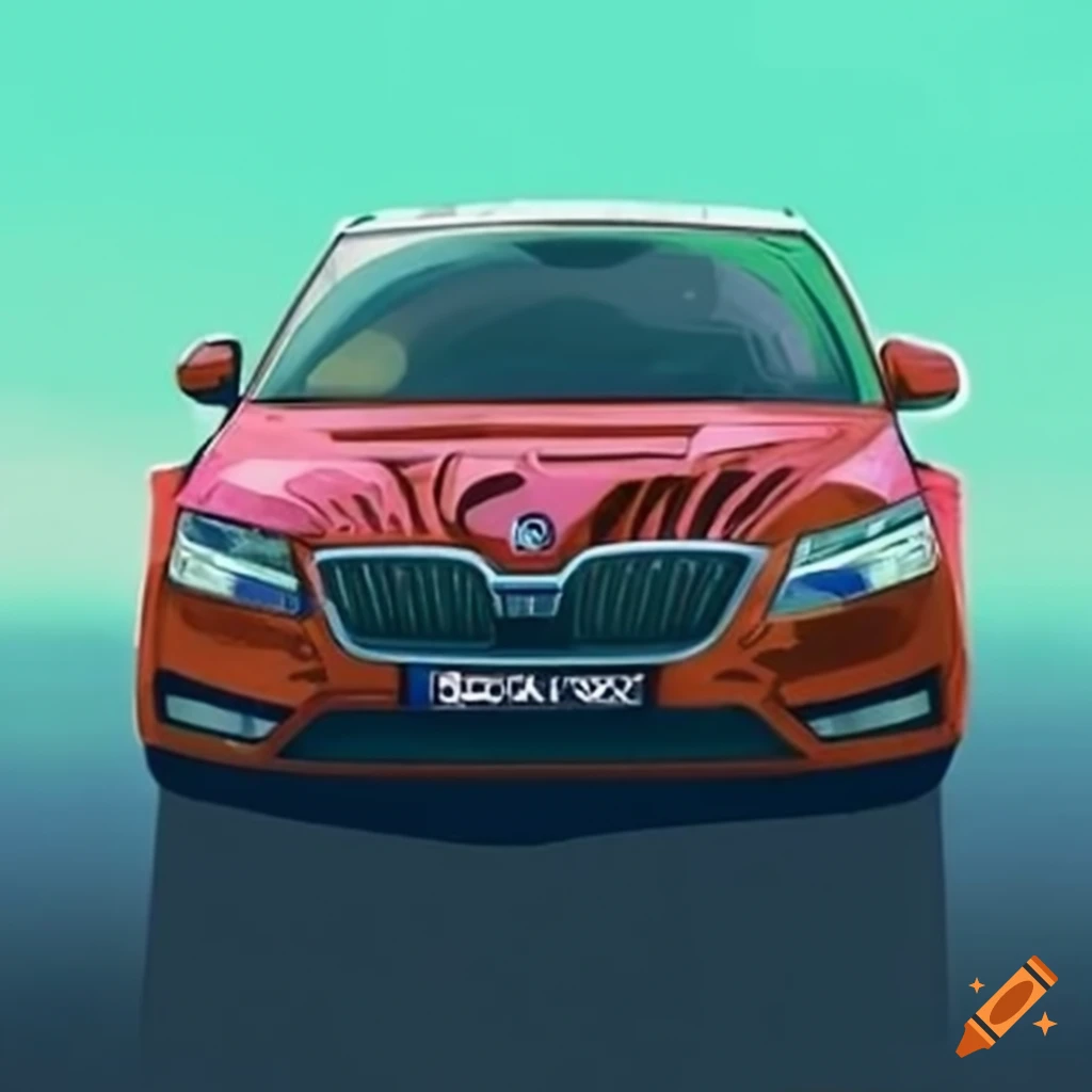 Mary and joseph skoda fabia car on Craiyon