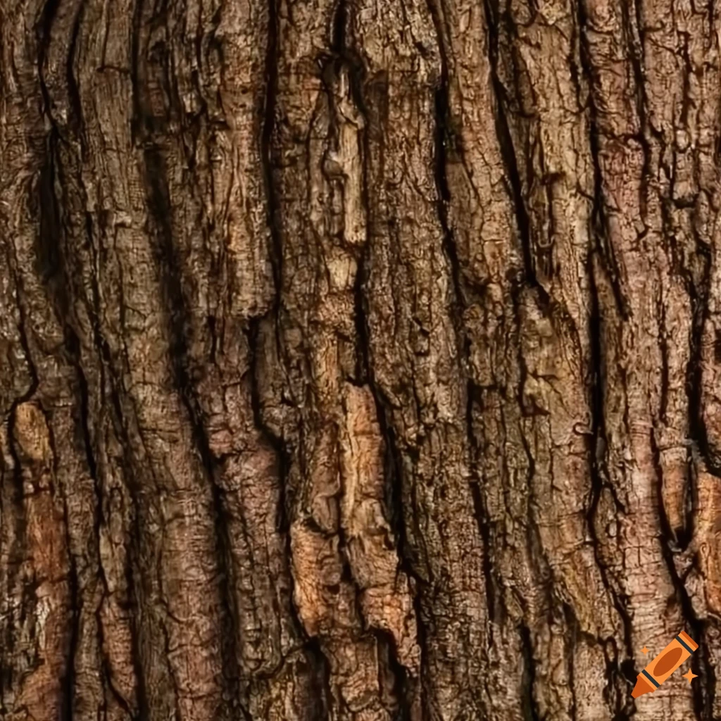 detailed oak tree bark texture