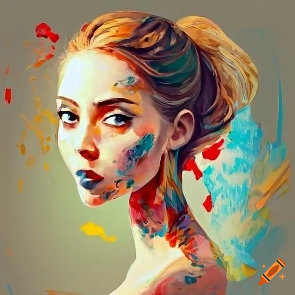 painting woman