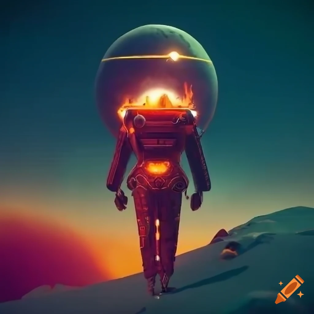 Spaceship On Fire In No Man s Sky