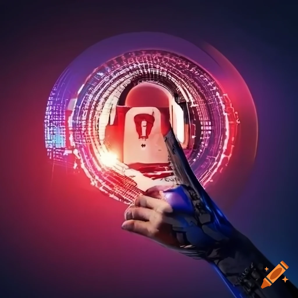 futuristic depiction of European legislation and cyber security