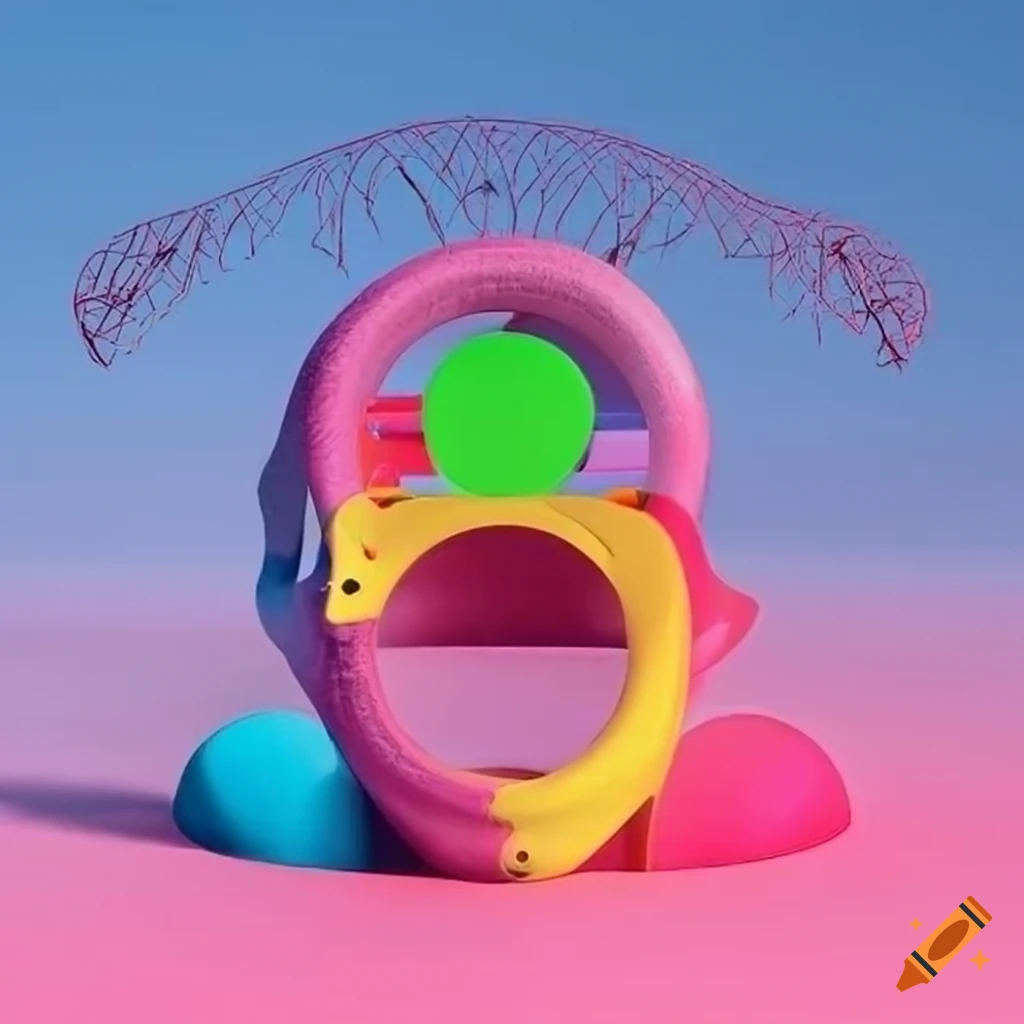 colorful surreal playground