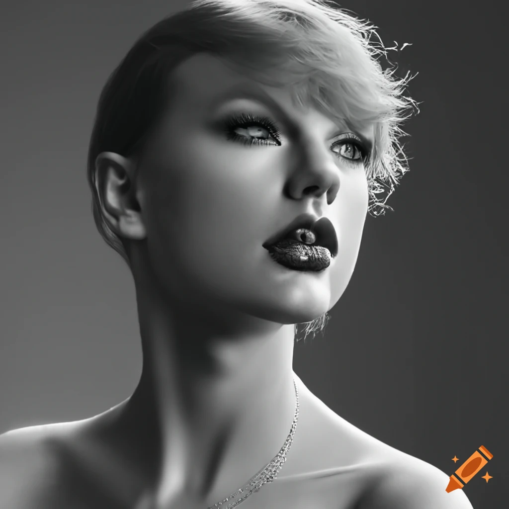 taylor-swift-monochrome-melodies-cd-artwork-on-craiyon