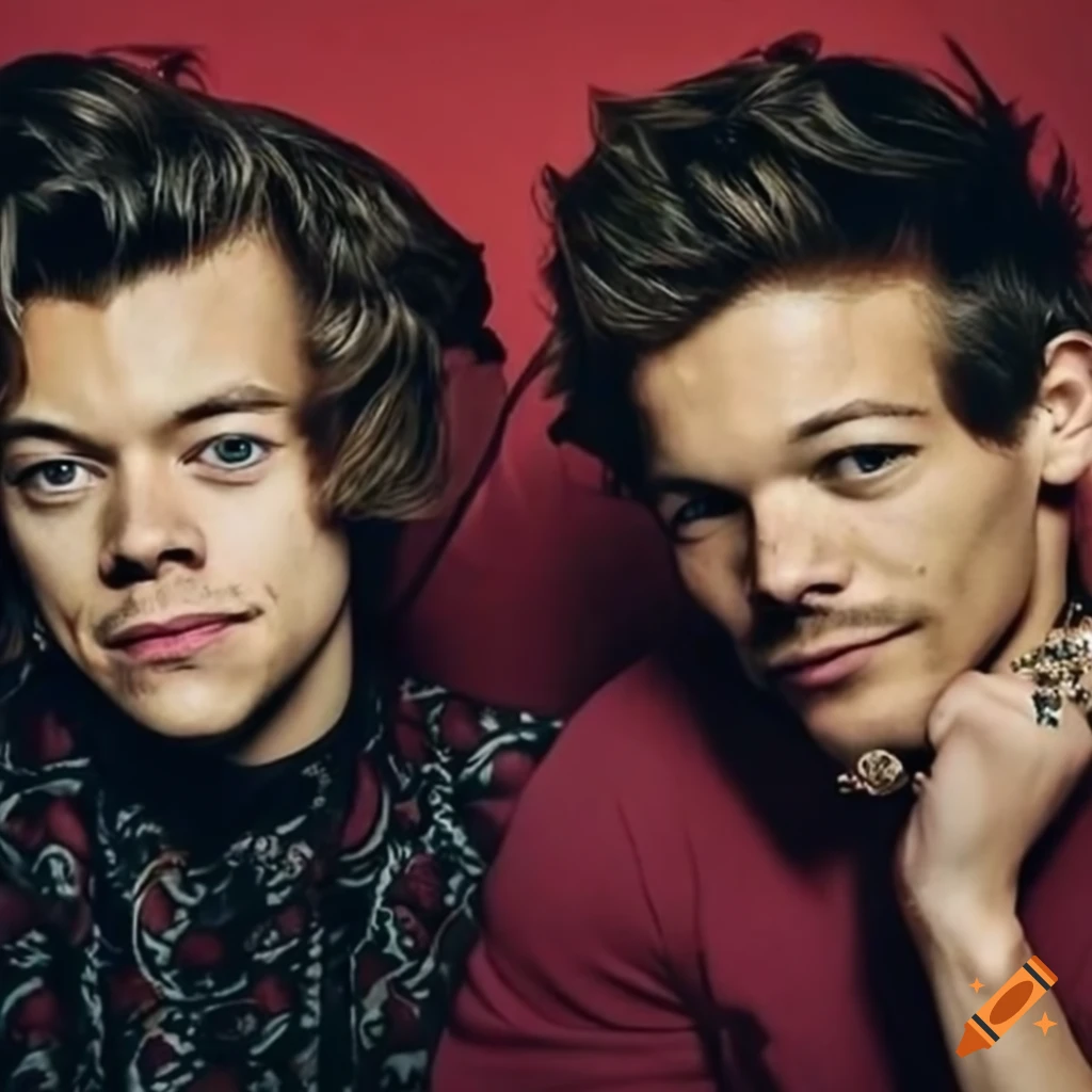 Cute Picture Of Harry Styles And Louis Tomlinson On Craiyon