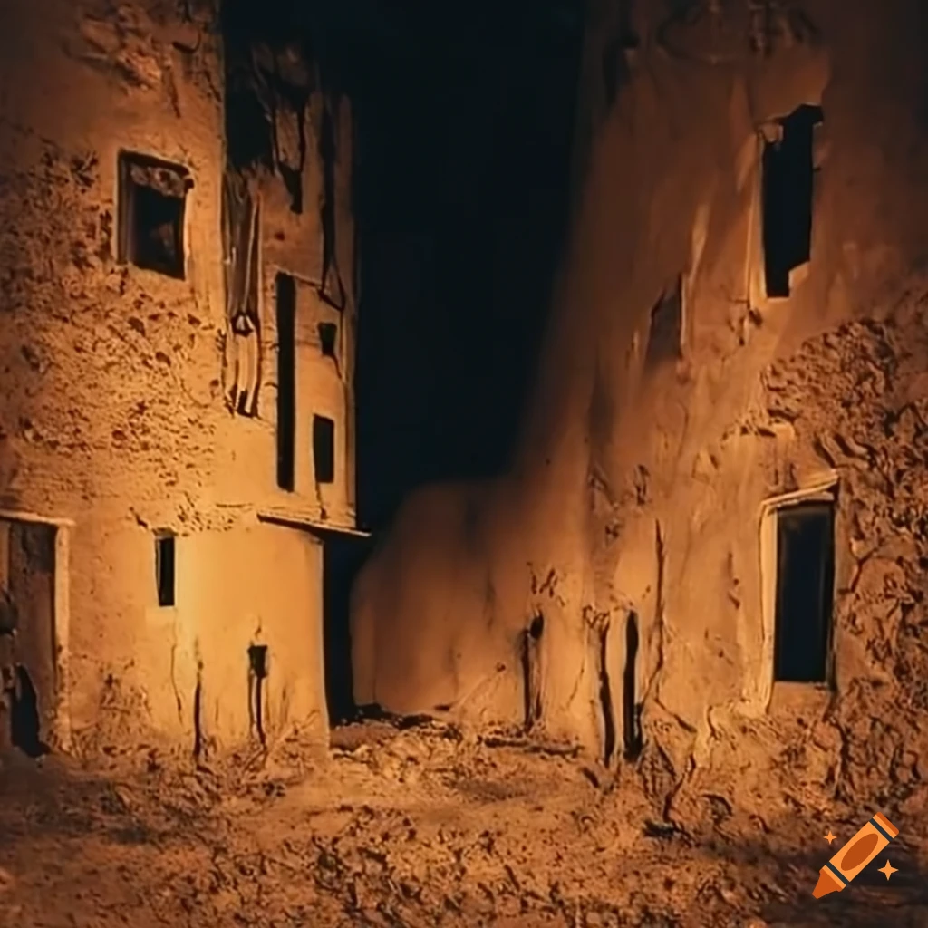 Sustainable city with mud buildings on Craiyon