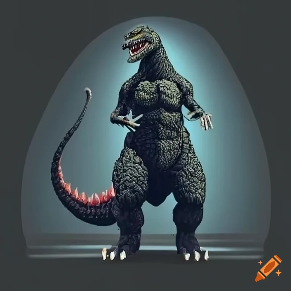 illustration of Godzilla