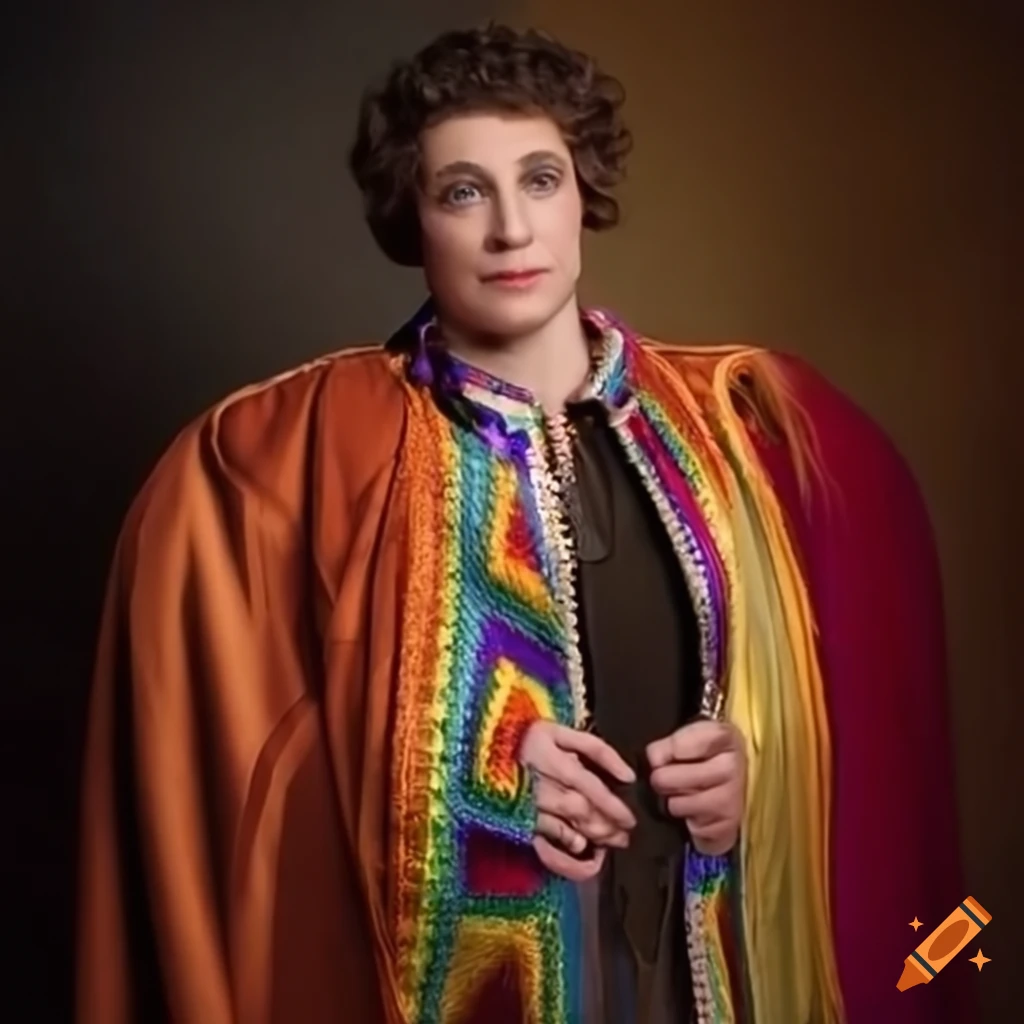 Joseph wearing the technicolor dreamcoat