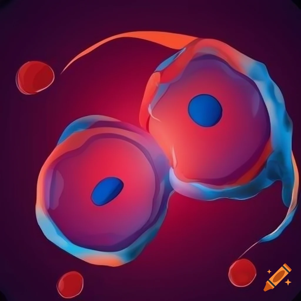 Vector art of cell division on Craiyon