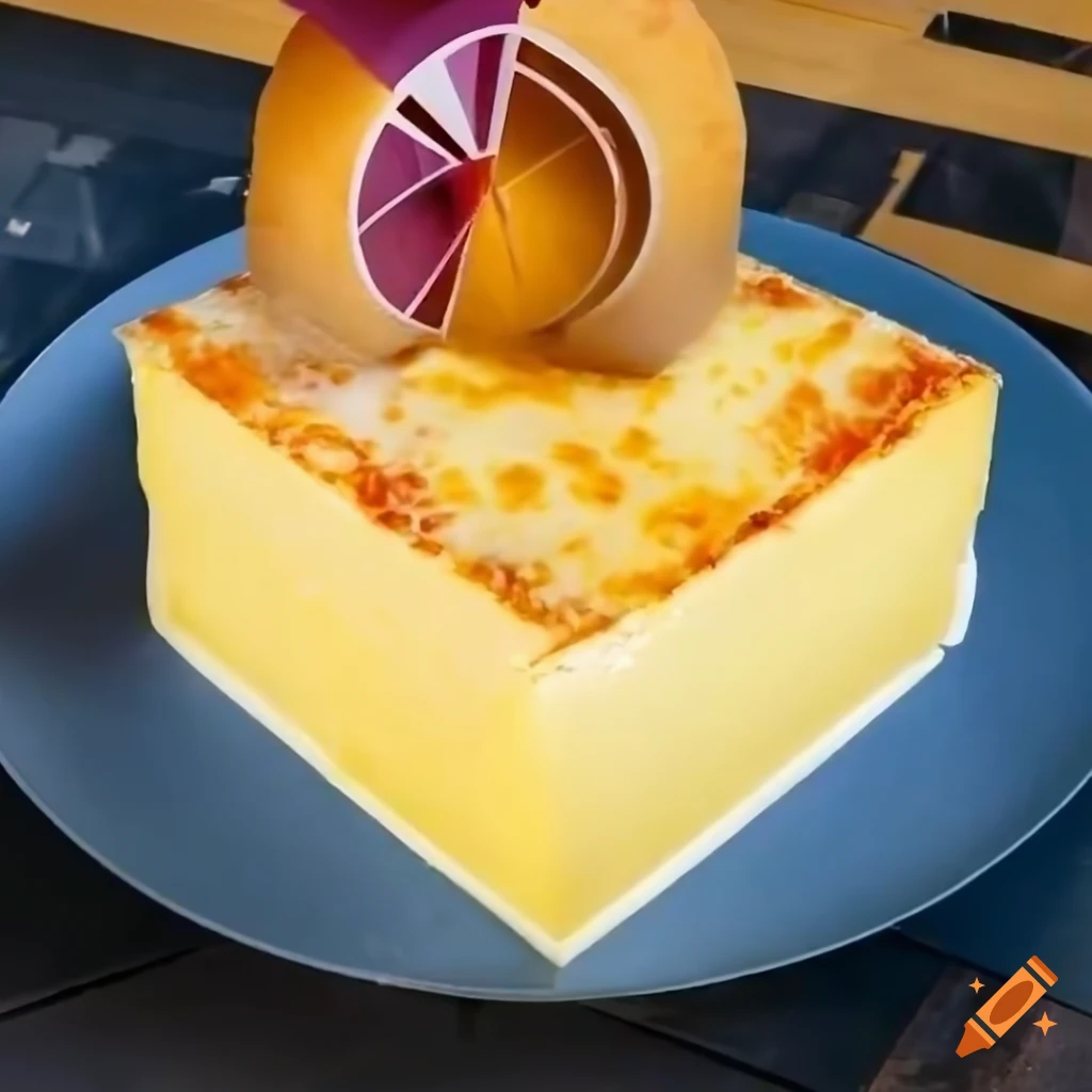 Pizza covered in swiss cheese on Craiyon