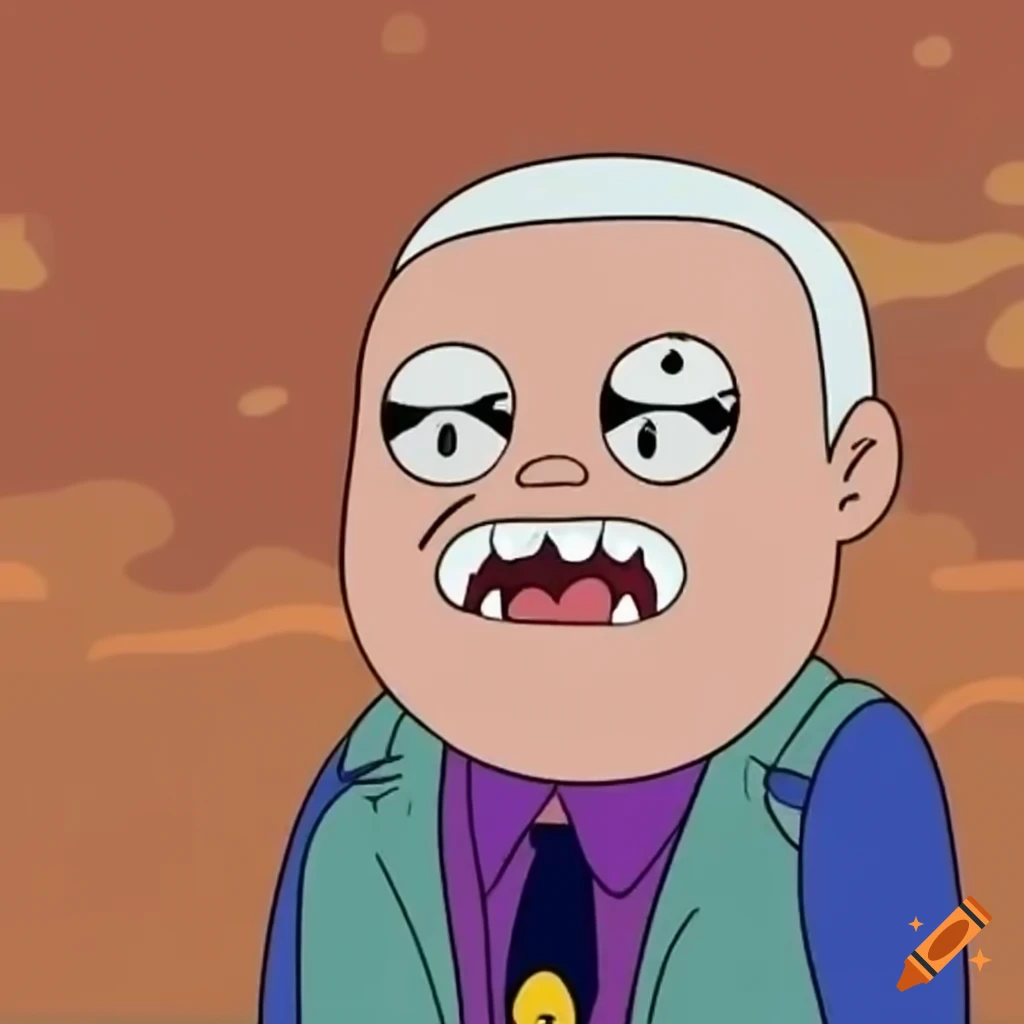 Lech Wałęsa in Adventure Time style