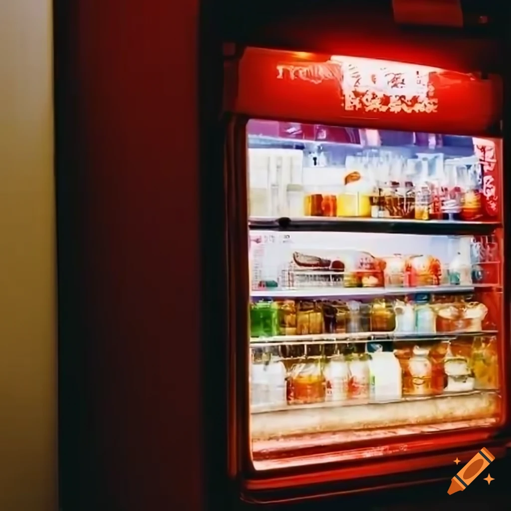 Tokyo convenience store drink fridge