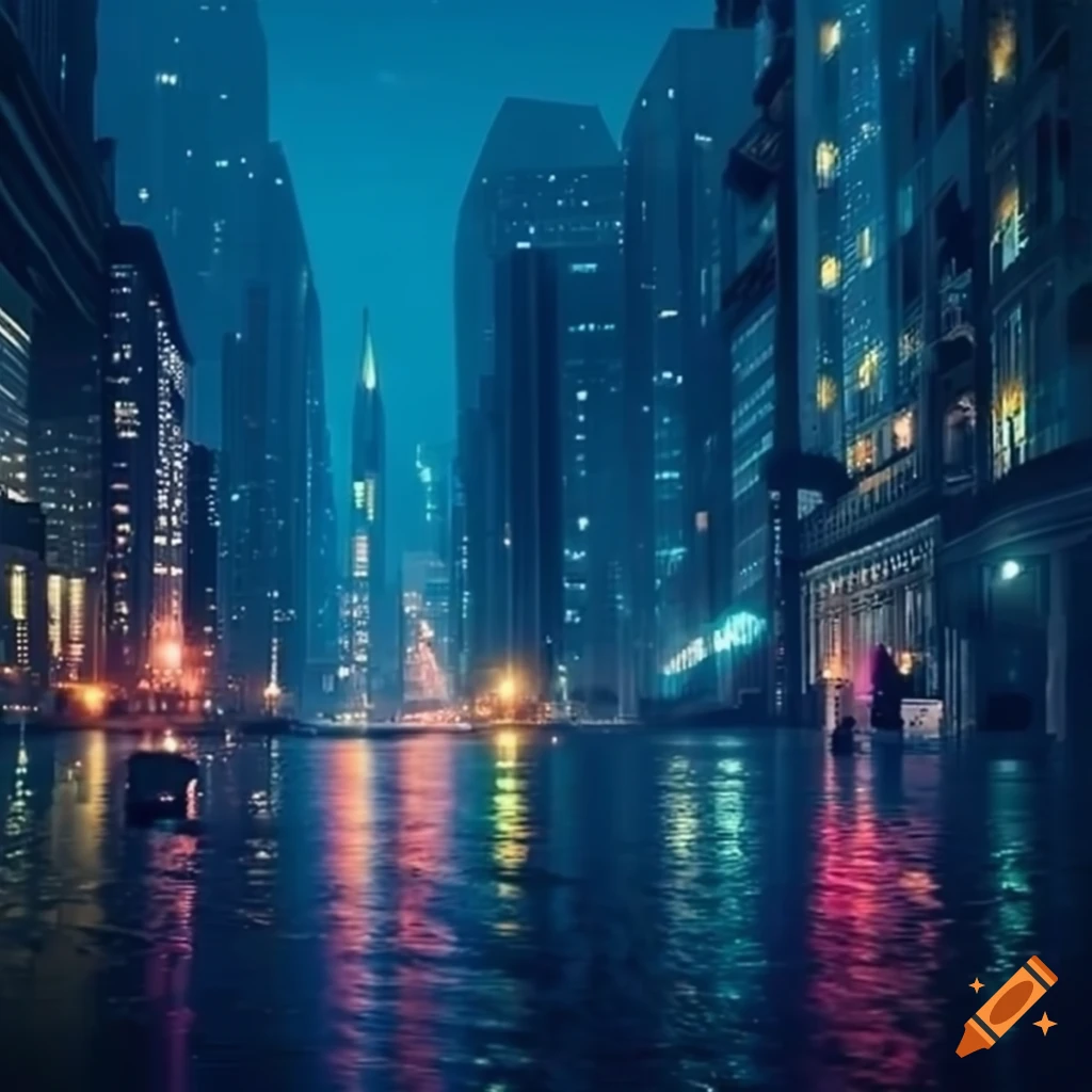city night with soothing colors