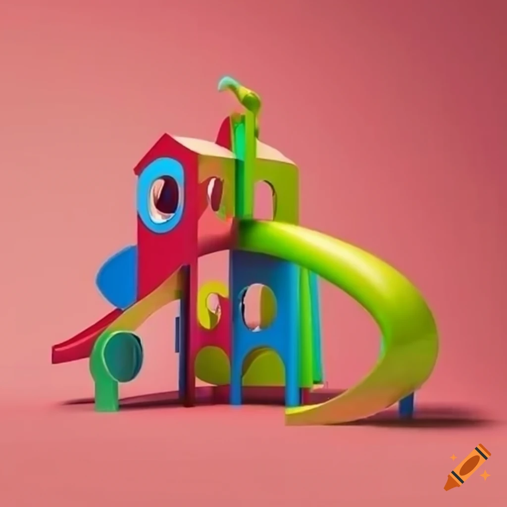 colorful and surreal playground