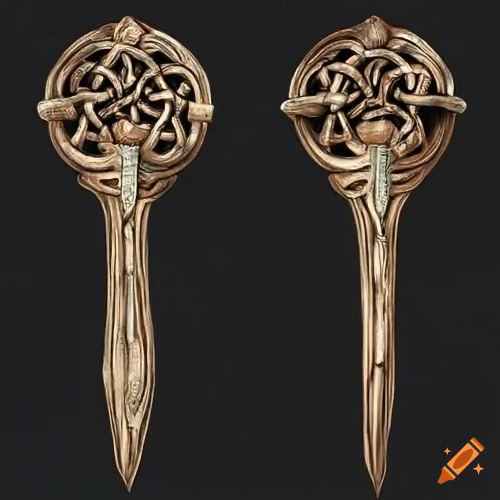 illustration of a celtic fibula