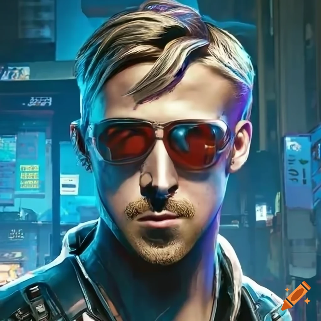 image of Ryan Gosling in Cyberpunk 2077