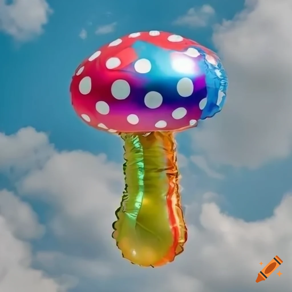 foil balloon in the sky
