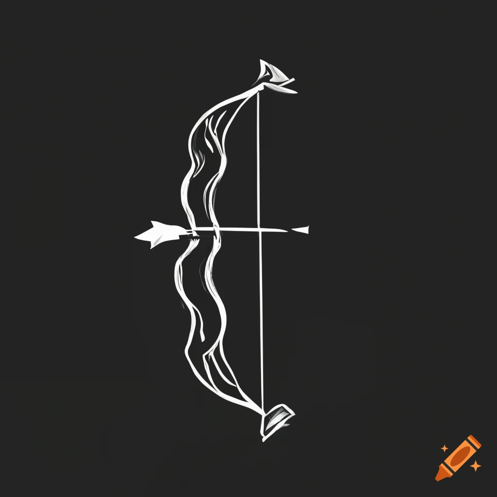 Bow and arrow icon on Craiyon