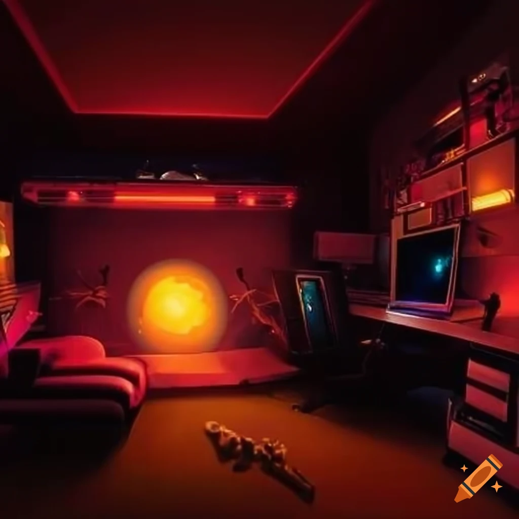 Innovative Gaming Room Design Inspired By Bees On Craiyon