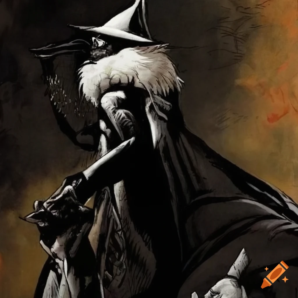 Norman Rockwell's skunk villain from Batman