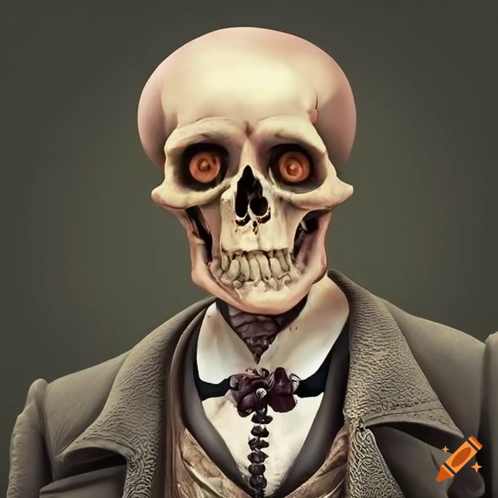Victorian skeleton gentleman