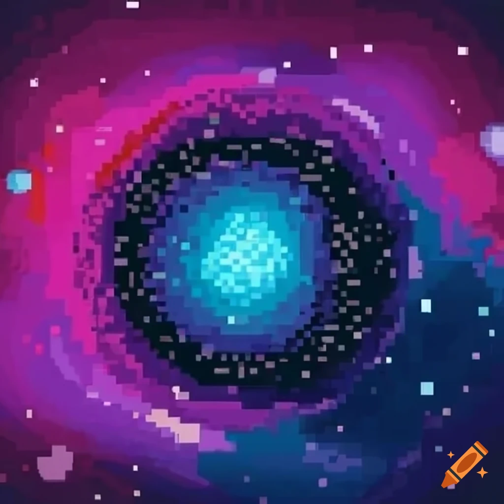 pixel art of puzzles in a bending universe