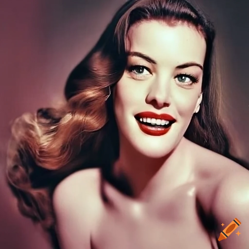 Vintage Color Photo Of Liv Tyler In The 1950s On Craiyon